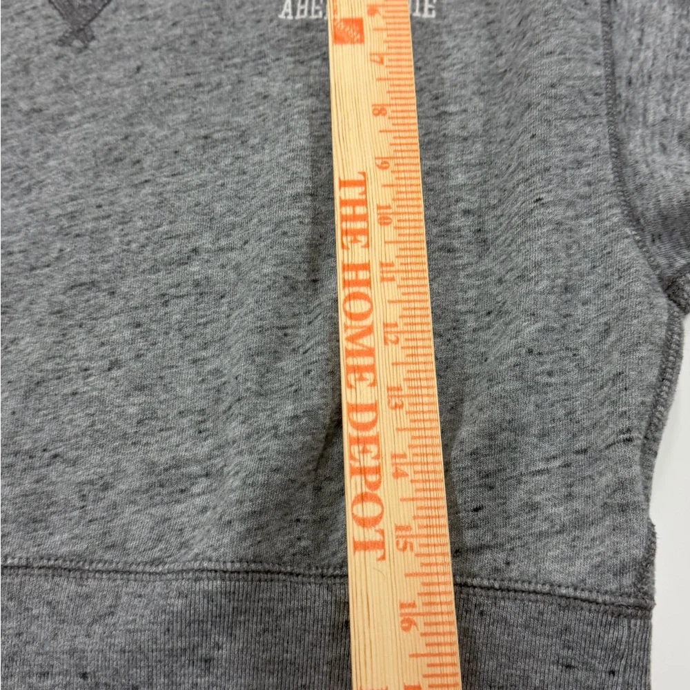Abercrombie & Fitch Women's Gray Cropped Neck Sweatshirt Size Medium - Picture 8 of 8